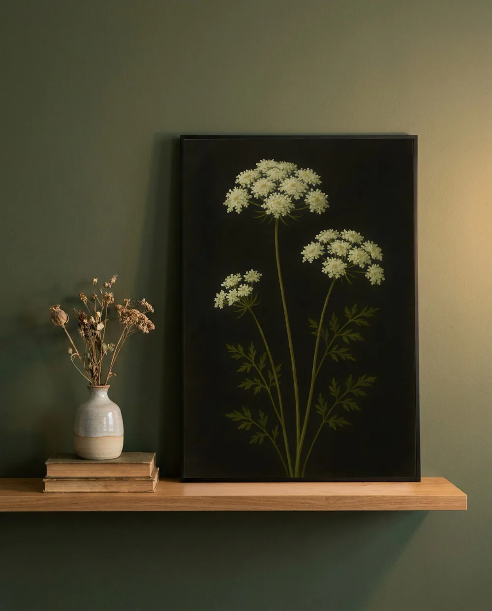 Wildflower Botanical staged in a shelf ledge