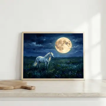 The print on a kitchen counter