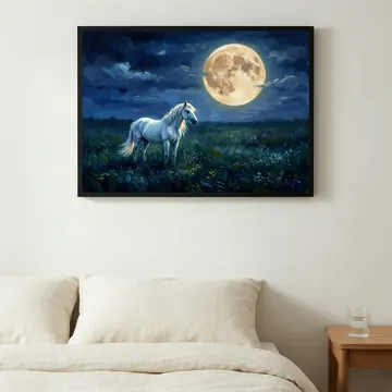The print in a guest room