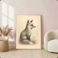The fox sketch in saved room 1