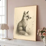 The fox sketch in saved room 2