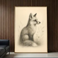 The fox sketch in saved room 3