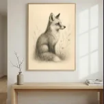 The fox sketch in saved room 4