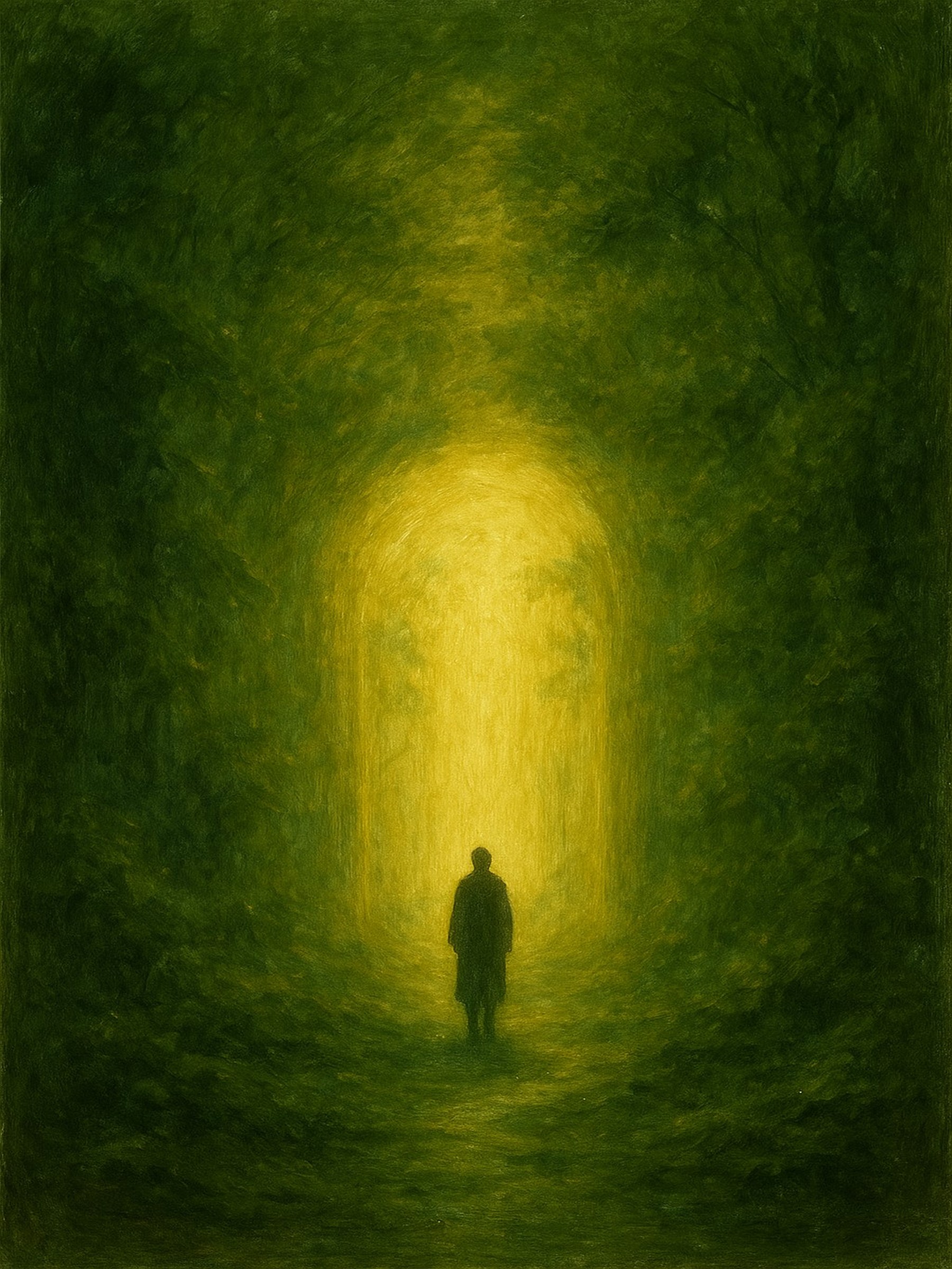 Mystical portal abstract art print at 3×4 ratio