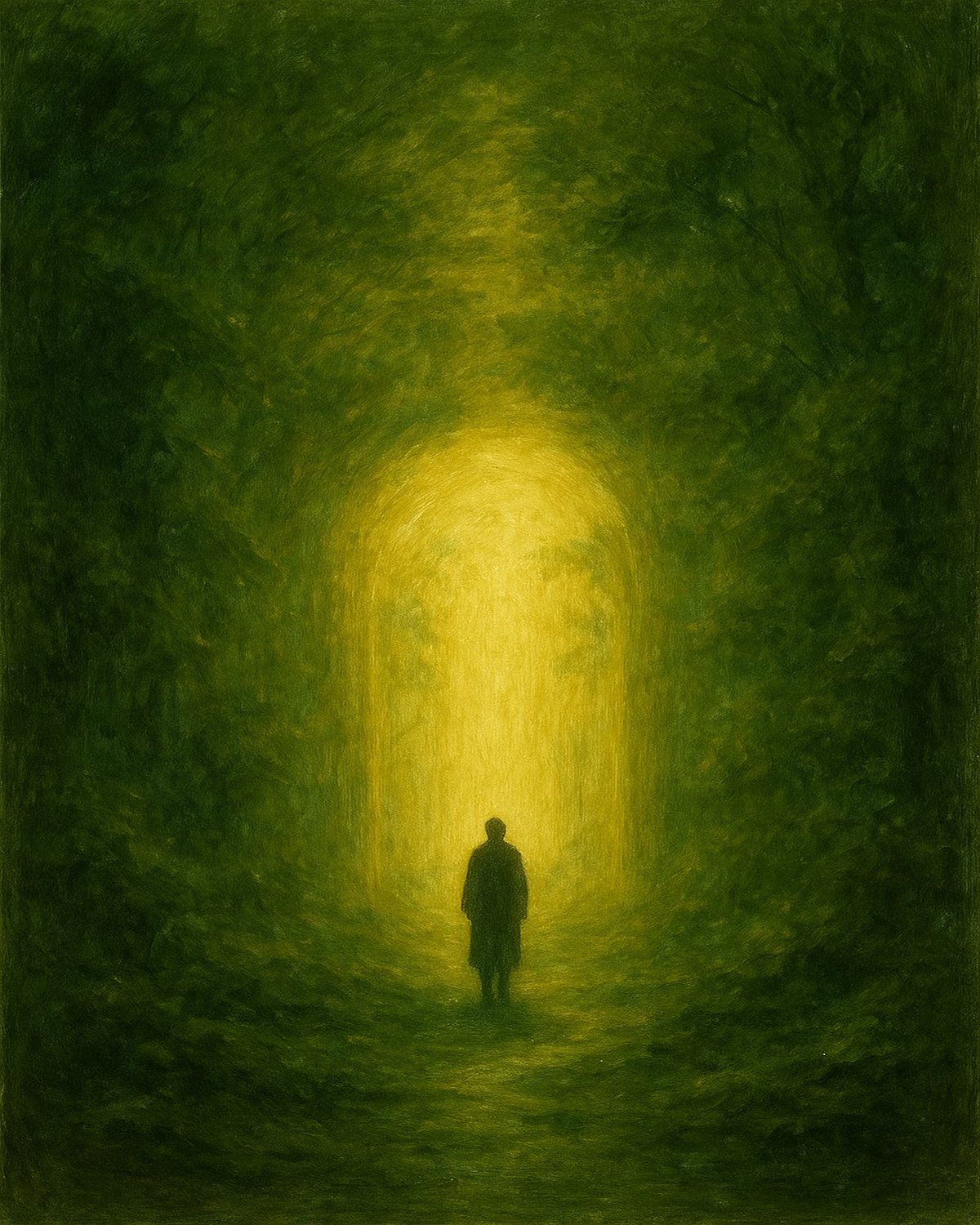 Mystical portal abstract art print at 4×5 ratio