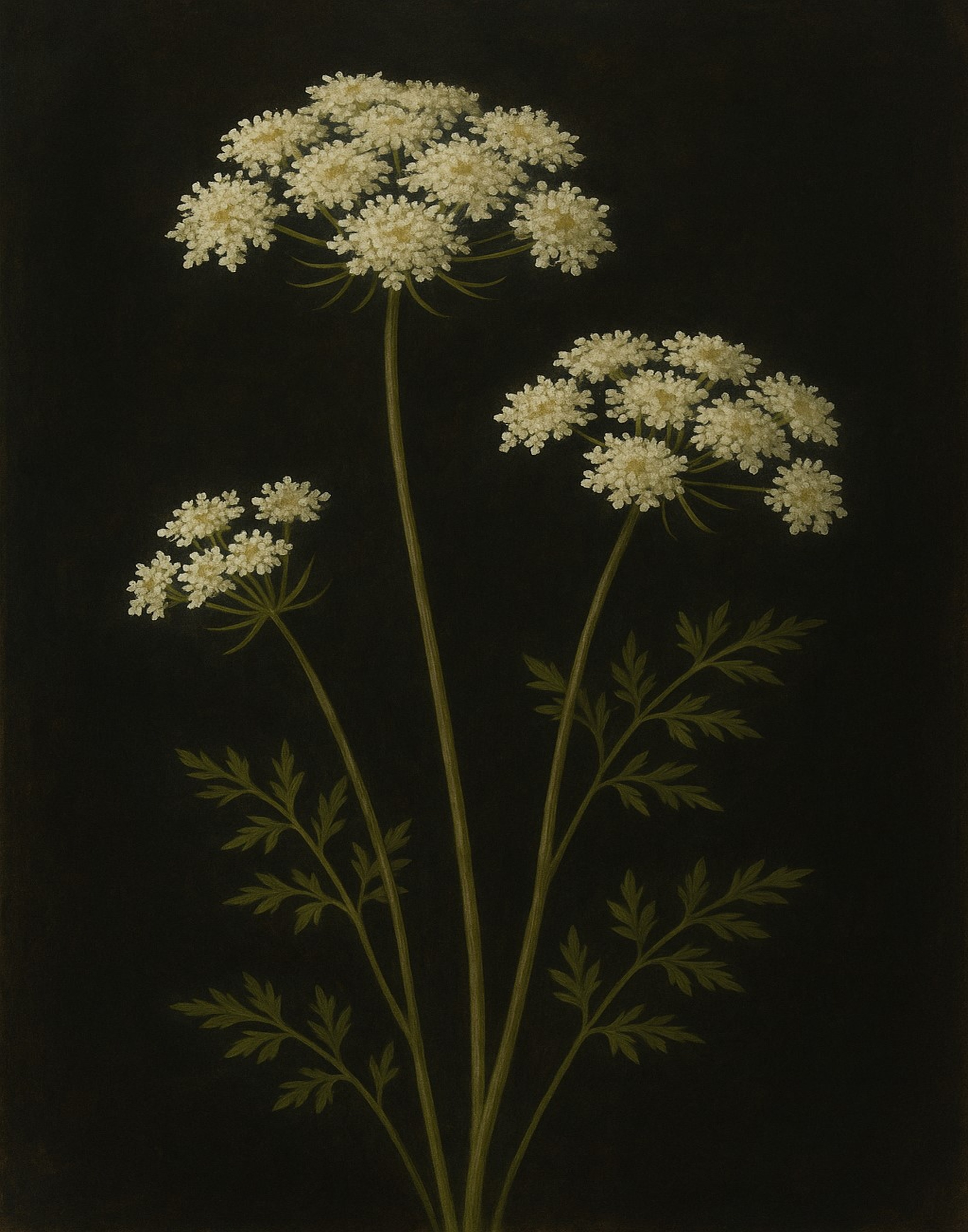 Wildflower botanical art print at 11×14 ratio