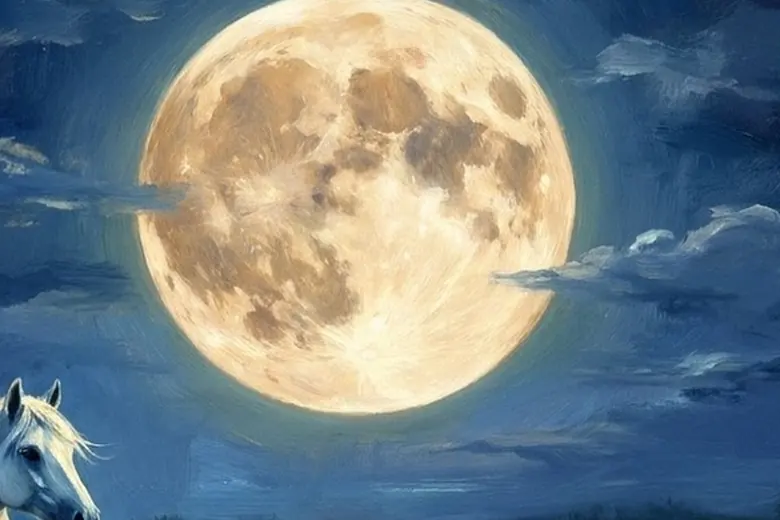 Subject-aware sizing: close-up of the moon